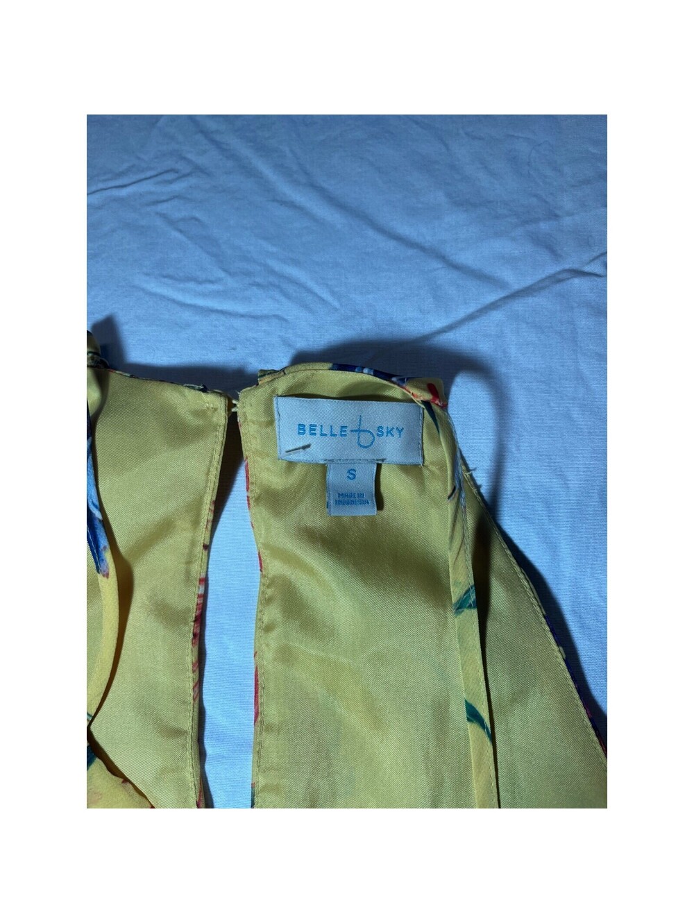 Belle & Sky Romper Women's Yellow Floral Small Strapless Shorts Havana Dream - Picture 4 of 5